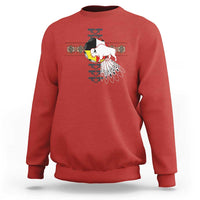 Native American White Buffalo Sweatshirt Seven Sacred Grandfather Teachings - Wonder Print Shop