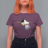 Native American White Buffalo T Shirt For Women Seven Sacred Grandfather Teachings - Wonder Print Shop
