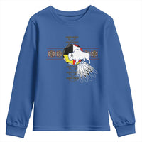 Native American White Buffalo Youth Sweatshirt Seven Sacred Grandfather Teachings - Wonder Print Shop