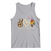 Peace Love Native Blood Tank Top Native American Feathers - Wonder Print Shop