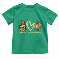 Peace Love Native Blood Toddler T Shirt Native American Feathers - Wonder Print Shop