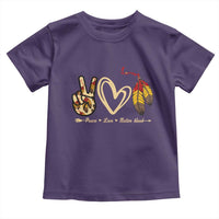 Peace Love Native Blood Toddler T Shirt Native American Feathers - Wonder Print Shop