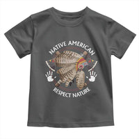 Native American Respect Nature Toddler T Shirt Indigenous Indian War Bonnet Tomahawks - Wonder Print Shop
