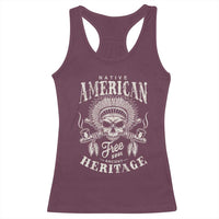 Native American Free Soul Ancient Heritage Racerback Tank Top Vintage Indian American Chief - Wonder Print Shop