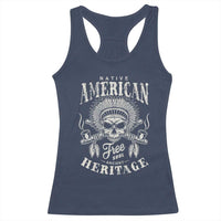 Native American Free Soul Ancient Heritage Racerback Tank Top Vintage Indian American Chief - Wonder Print Shop
