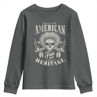 Native American Free Soul Ancient Heritage Youth Sweatshirt Vintage Indian American Chief - Wonder Print Shop