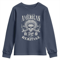 Native American Free Soul Ancient Heritage Youth Sweatshirt Vintage Indian American Chief - Wonder Print Shop