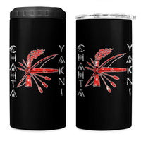 Chahta Yakni Tribe 4 in 1 Can Cooler Tumbler Native American Indian Choctaw Nation Culture - Wonder Print Shop
