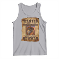 Funny Wanted El Squatcho Tank Top Hide And Seek Champion Western Poncho Mexican Bigfoot - Wonder Print Shop