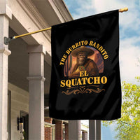 Funny The Burrito Bandito El Squatcho Garden Flag Western Poncho Mexican Bigfoot - Wonder Print Shop