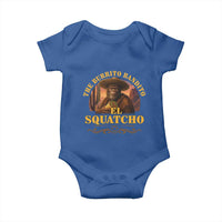 Funny The Burrito Bandito El Squatcho Baby Onesie Western Poncho Mexican Bigfoot - Wonder Print Shop