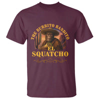 Funny The Burrito Bandito El Squatcho T Shirt Western Poncho Mexican Bigfoot - Wonder Print Shop