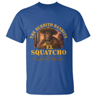 Funny The Burrito Bandito El Squatcho T Shirt Western Poncho Mexican Bigfoot - Wonder Print Shop