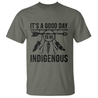 Native American Its A Good Day To Be Indigenous T Shirt Dreamcatcher Feathers - Wonder Print Shop