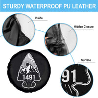 Proud Native American 1491 Pre Columbus Indigenous Arrowhead Spare Tire Cover - Wonder Print Shop