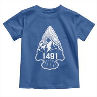 Proud Native American 1491 Pre Columbus Indigenous Arrowhead Toddler T Shirt - Wonder Print Shop