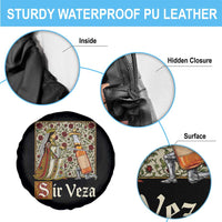 Sir Veza Beer Medieval Knight Pun Sombrero Cinco De Mayo Spare Tire Cover