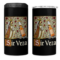 Sir Veza Beer Medieval Knight Pun Sombrero Cinco De Mayo 4 in 1 Can Cooler Tumbler
