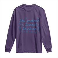The Summer I Turned Thirteen Funny 13th Birthday Est 2013 Long Sleeve Shirt Summer Coastal Birthday Seashell Bow