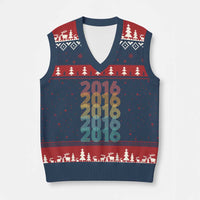 10th Birthday V-Neck Knit Sweater Vest Vintage 2016 Retro 10 Years Old Birthday