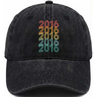 10th Birthday Washed Cotton Baseball Cap Vintage 2016 Retro 10 Years Old Birthday