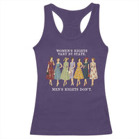 Women's Rights Vary By State Men's Rights Don't Feminist Racerback Tank Top