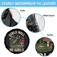 Girls Will Be Will Girls Praying Mantis Feminist Entomologist Spare Tire Cover