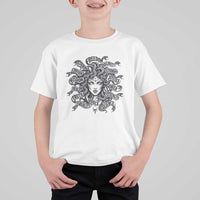 Feminist Medusa Power Snake Wisdom Equality Goth T Shirt For Kid