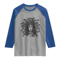 Feminist Medusa Power Snake Wisdom Equality Goth Raglan Shirt