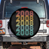 18th Birthday Spare Tire Cover Vintage 2008 Retro 18 Years Old Birthday