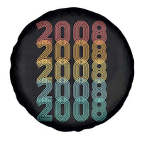 18th Birthday Spare Tire Cover Vintage 2008 Retro 18 Years Old Birthday