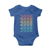 18th Birthday Baby Onesie Vintage 2008 Retro 18 Years Old Birthday