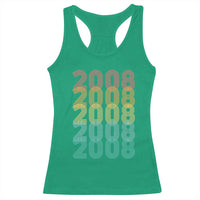 18th Birthday Racerback Tank Top Vintage 2008 Retro 18 Years Old Birthday
