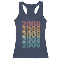 18th Birthday Racerback Tank Top Vintage 2008 Retro 18 Years Old Birthday