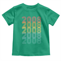 18th Birthday Toddler T Shirt Vintage 2008 Retro 18 Years Old Birthday