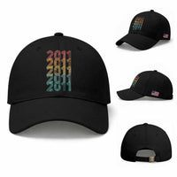15th Birthday Baseball Cap Vintage 2011 Retro 15 Years Old Birthday