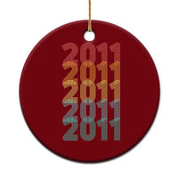 15th Birthday Ceramic Ornament Vintage 2011 Retro 15 Years Old Birthday
