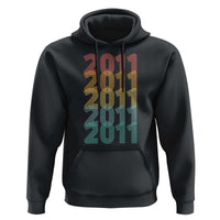 15th Birthday Hoodie Vintage 2011 Retro 15 Years Old Birthday