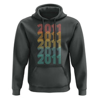 15th Birthday Hoodie Vintage 2011 Retro 15 Years Old Birthday