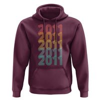 15th Birthday Hoodie Vintage 2011 Retro 15 Years Old Birthday