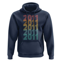 15th Birthday Hoodie Vintage 2011 Retro 15 Years Old Birthday