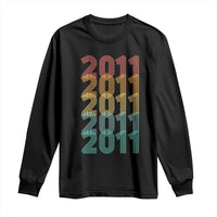 15th Birthday Long Sleeve Shirt Vintage 2011 Retro 15 Years Old Birthday