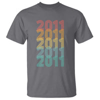 15th Birthday T Shirt Vintage 2011 Retro 15 Years Old Birthday