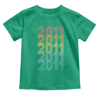 15th Birthday Toddler T Shirt Vintage 2011 Retro 15 Years Old Birthday