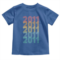 15th Birthday Toddler T Shirt Vintage 2011 Retro 15 Years Old Birthday
