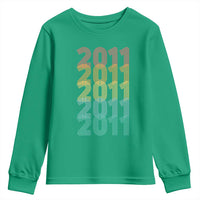 15th Birthday Youth Sweatshirt Vintage 2011 Retro 15 Years Old Birthday