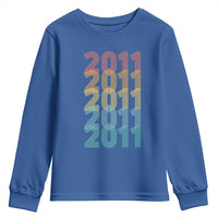 15th Birthday Youth Sweatshirt Vintage 2011 Retro 15 Years Old Birthday