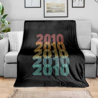 16th Birthday Throw Blanket Vintage 2010 Retro 16 Years Old Birthday