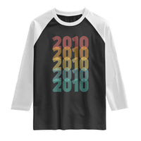 16th Birthday Raglan Shirt Vintage 2010 Retro 16 Years Old Birthday