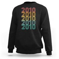 16th Birthday Sweatshirt Vintage 2010 Retro 16 Years Old Birthday